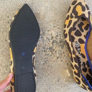 Rothy’s Leopard Print Pointed Flats size 9
